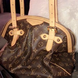 Brown monogram canvas Louis Vuitton Tivoli GM